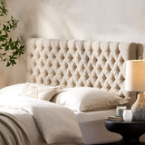 Christopher Knight Home® - Noble House - Jezebel Contemporary Full/Queen Tufted Fabric Headboard