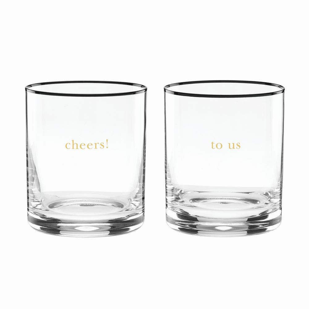 Lenox Kate Spade Cheers To Us DOF Glasses, Set of 2 Clear, NO COLOR GLASS,CRYSTAL 895185