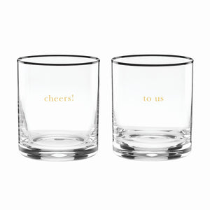 Lenox Kate Spade Cheers To Us DOF Glasses, Set of 2 Clear, NO COLOR GLASS,CRYSTAL 895185