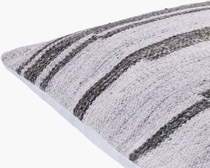 Surya Guinea Accent Pillow - 18"X18" Stylish & Durable Outdoor Safe Decor For Modern Living Spaces Charcoal Recycled Pet Yarn,Polyester Gui001-2020p