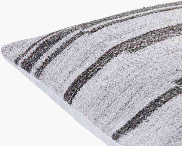 Surya Guinea Accent Pillow - 18"X18" Stylish & Durable Outdoor Safe Decor For Modern Living Spaces Charcoal Recycled Pet Yarn,Polyester Gui001-2020p