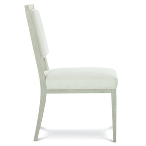 Bernhardt Bernhardt Axiom Side Chair In Linear Gray Frame With Tailored Upholstery, Welting & Durable Comfort 381541