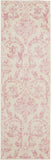 Nourison Jubilant JUB09 Machine Made Power-loomed Borderless Design Indoor Only Vintage  Rug Ivory Pink, Ivory Pink 100% Polypropylene 99446221360