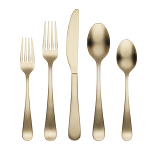 Lenox Cambridge Rhiannon Champagne Satin 20-Piece Flatware Set NO COLOR METAL 505820CKW12R