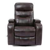 Parker House Parker Living Origin Manual - Truffle Swivel Glider Recliner Truffle 90% Polyester, 10% PU (W) MORI#812GS-TRU