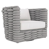 Wailea Outdoor Swivel Chair in Nordic Grey [Made to Order]