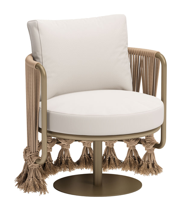Uzel Accent Chair White 704009 Zuo Modern
