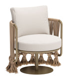 Uzel Accent Chair White 704009 Zuo Modern