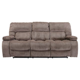 Parker House Chapman - Kona Manual Glider Reclining Sofa And Two Recliners Brown 94% Polyester,6% Nylon (W) Mcha-411-kon