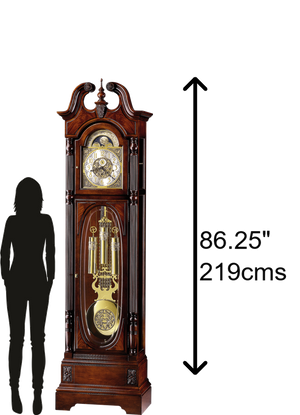 Hekman Furniture Stewart Grandfather Clock - Elegant Windsor Cherry Design With Triple Chime And Heirloom Features Windsor Cherry Stewart Grandfather Clock 610948-hekman