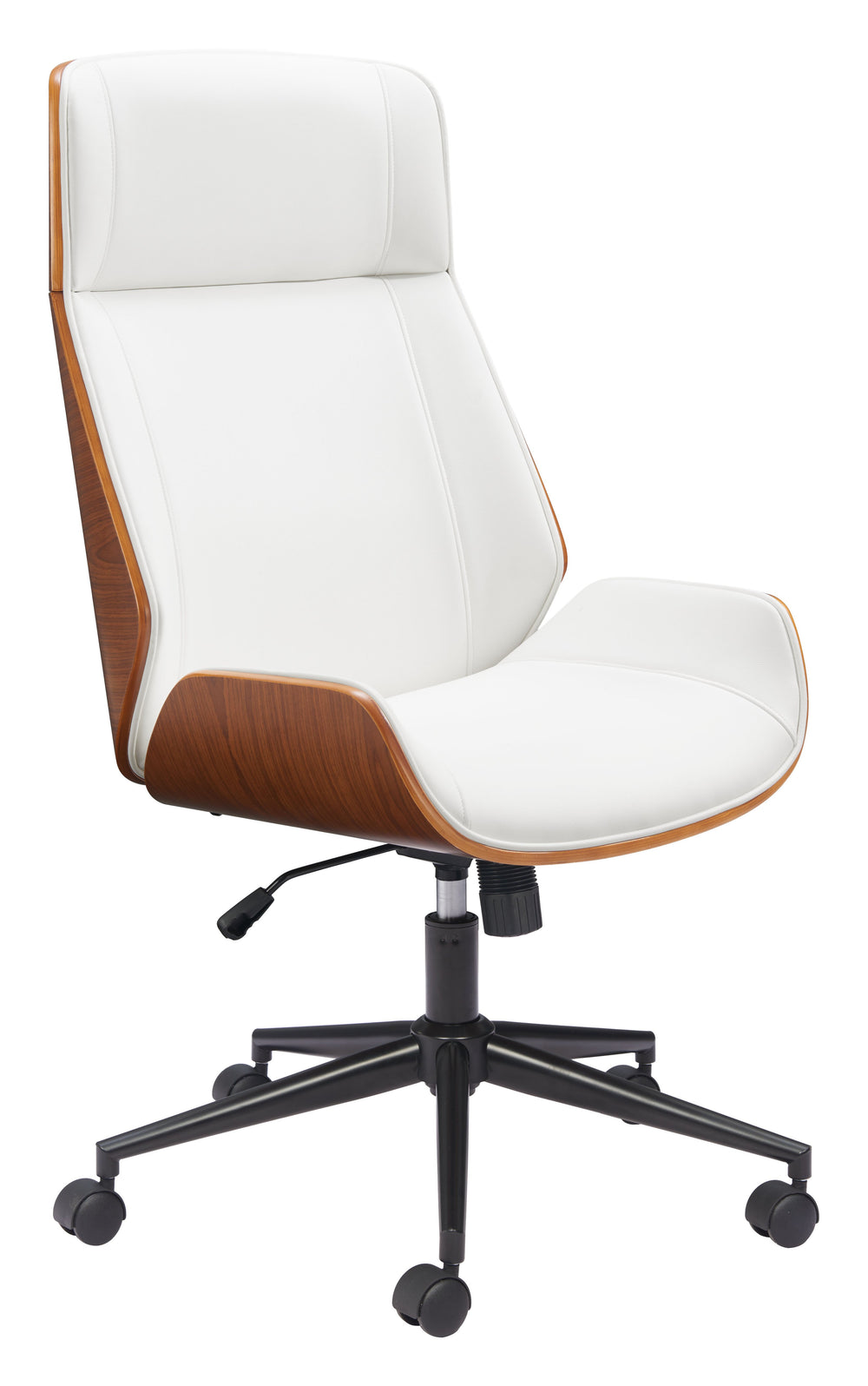 Zuo Modern Flex High Back Office Chair – Stylish Modern Design For Home Or Office, Premium Quality & Comfort White 100% Polyurethane,Plywood,Steel 110560-zuo-modern
