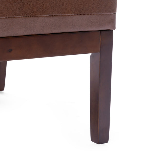English Elm Accent Chair Waffle Tufted Upholstery Rubberwood Legs Contemporary Living Room Seat 70753.00