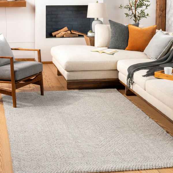 Livabliss Gavic High Pile Accent Rug Soft Polypropylene Blend for Modern Minimalist Spaces Light Slate, Li 2' x 2'11" GVC2300-23