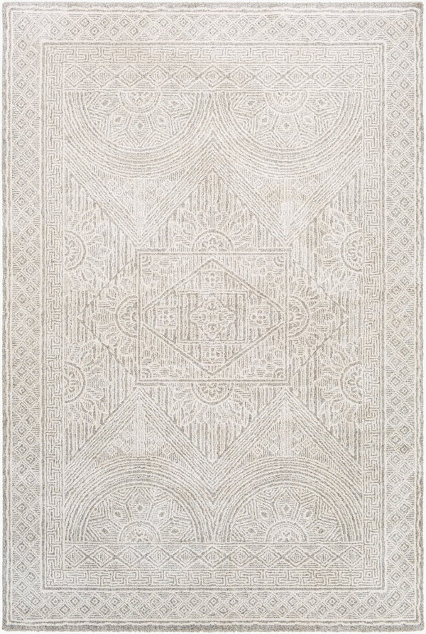 Livabliss Gavic Bohemian Global High Pile Accent Rug Soft Plush Machine Woven for Entryways Cream, Light Be 6'7" x 9'6" GVC2301-6796