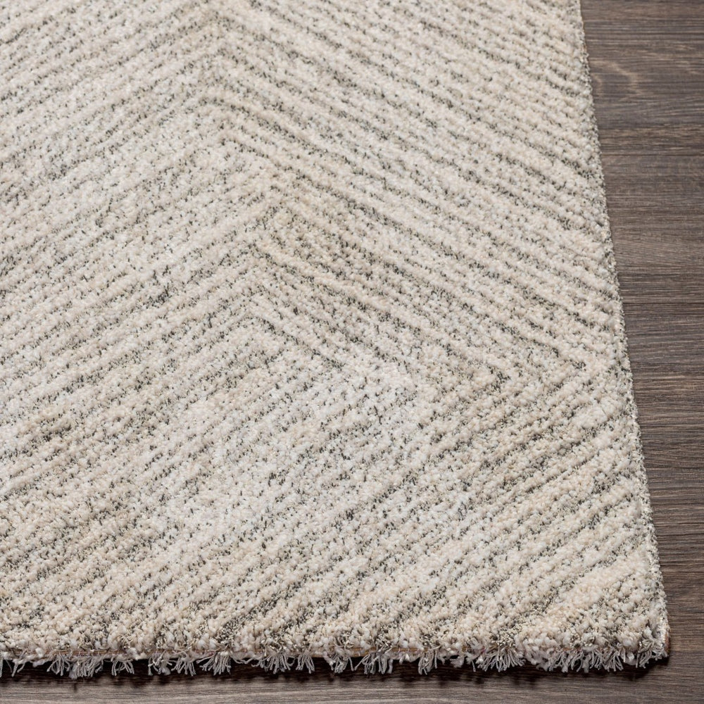 Livabliss Gavic Bold Geometric Area Rug Turkish Crafted High Pile Polypropylene Accent Floor Cream, Light Be 4'3" x 5'11" GVC2302-43511
