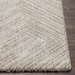 Livabliss Gavic Bold Geometric Area Rug Turkish Crafted High Pile Polypropylene Accent Floor Cream, Light Be 4'3" x 5'11" GVC2302-43511
