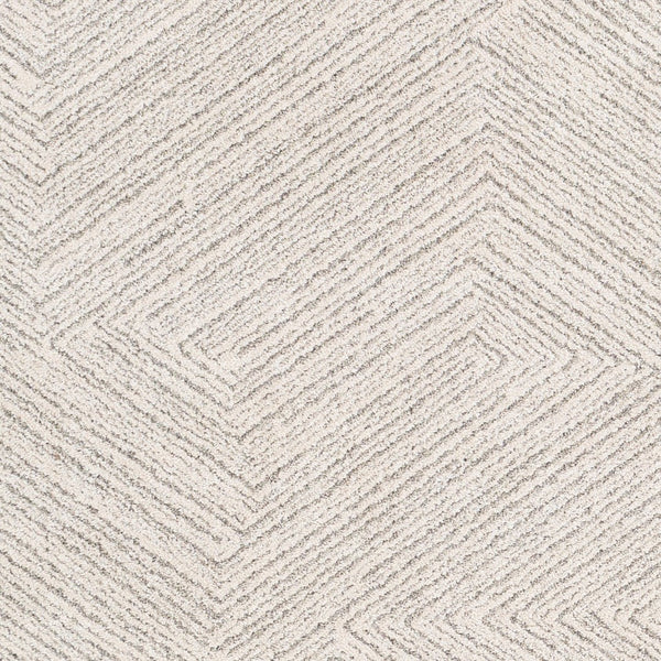 Livabliss Gavic Bold Geometric Area Rug Turkish Crafted High Pile Polypropylene Accent Floor Cream, Light Be 4'3" x 5'11" GVC2302-43511