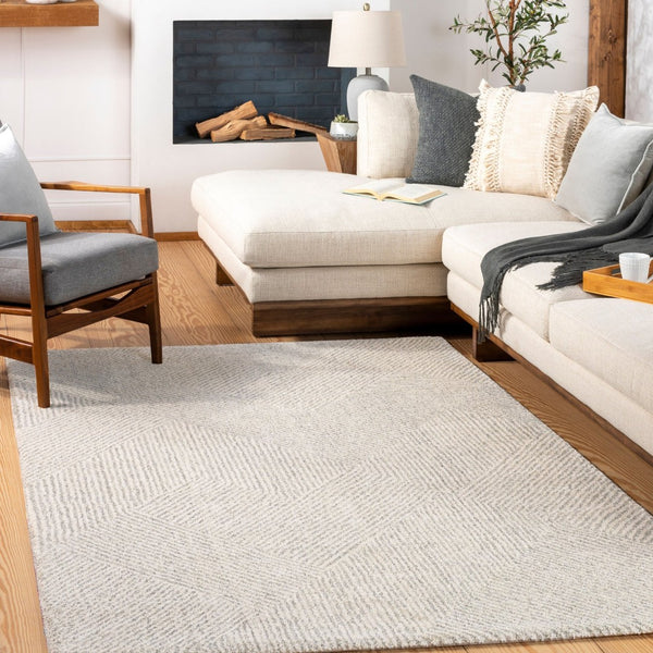 Livabliss Gavic Plush High Pile Machine Woven Polypropylene Rug for Entryway or Bedroom Cream, Light Be 6'7" x 9'6" GVC2304-6796