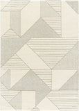 Gavic GVC-2314 8'10" x 12' Machine Woven Rug GVC2314-912  Ivory, Medium Gray, Light Beige Surya