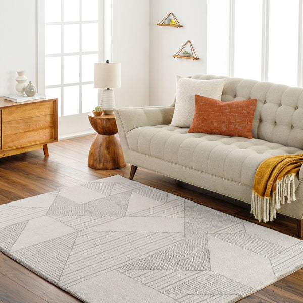 Livabliss Gavic Machine Woven High Pile Area Rug Contemporary Pattern for Living Room Ivory, Medium G 8'10" x 12' GVC2314-912