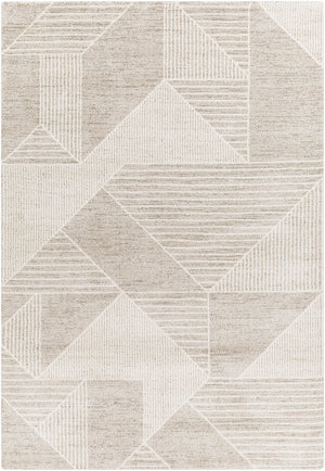 Gavic GVC-2315 8'10" x 12' Machine Woven Rug GVC2315-912  Ivory, Light Beige, Medium Gray Surya