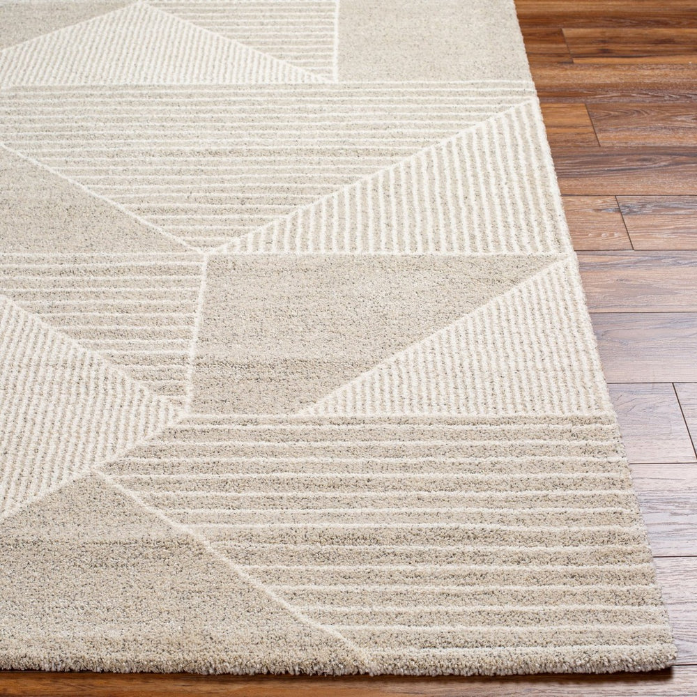 Livabliss Gavic Geometric Polypropylene Area Rug Machine Woven for Entryways and Compact Spaces Ivory, Light Be 6'7" x 9'6" GVC2315-6796