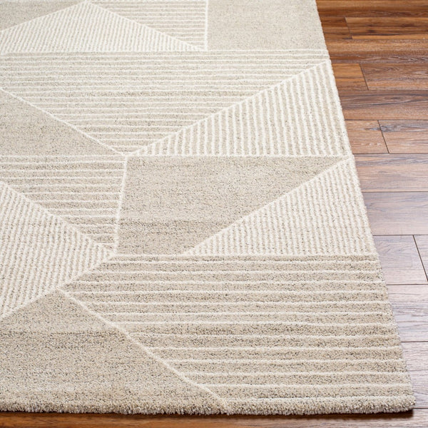 Livabliss Gavic Geometric Polypropylene Area Rug Machine Woven for Entryways and Compact Spaces Ivory, Light Be 6'7" x 9'6" GVC2315-6796