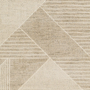 Livabliss Gavic Geometric Polypropylene Area Rug Machine Woven for Entryways and Compact Spaces Ivory, Light Be 6'7" x 9'6" GVC2315-6796