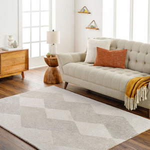 Livabliss Gavic High Pile Polypropylene Rug Machine Woven in Turkey for Modern Entryways Light Beige, Iv 8'10" x 12' GVC2317-912