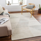 Gavic GVC-2320 8'10" x 12' Machine Woven Rug GVC2320-912  Ivory, Light Beige, Medium Gray Surya