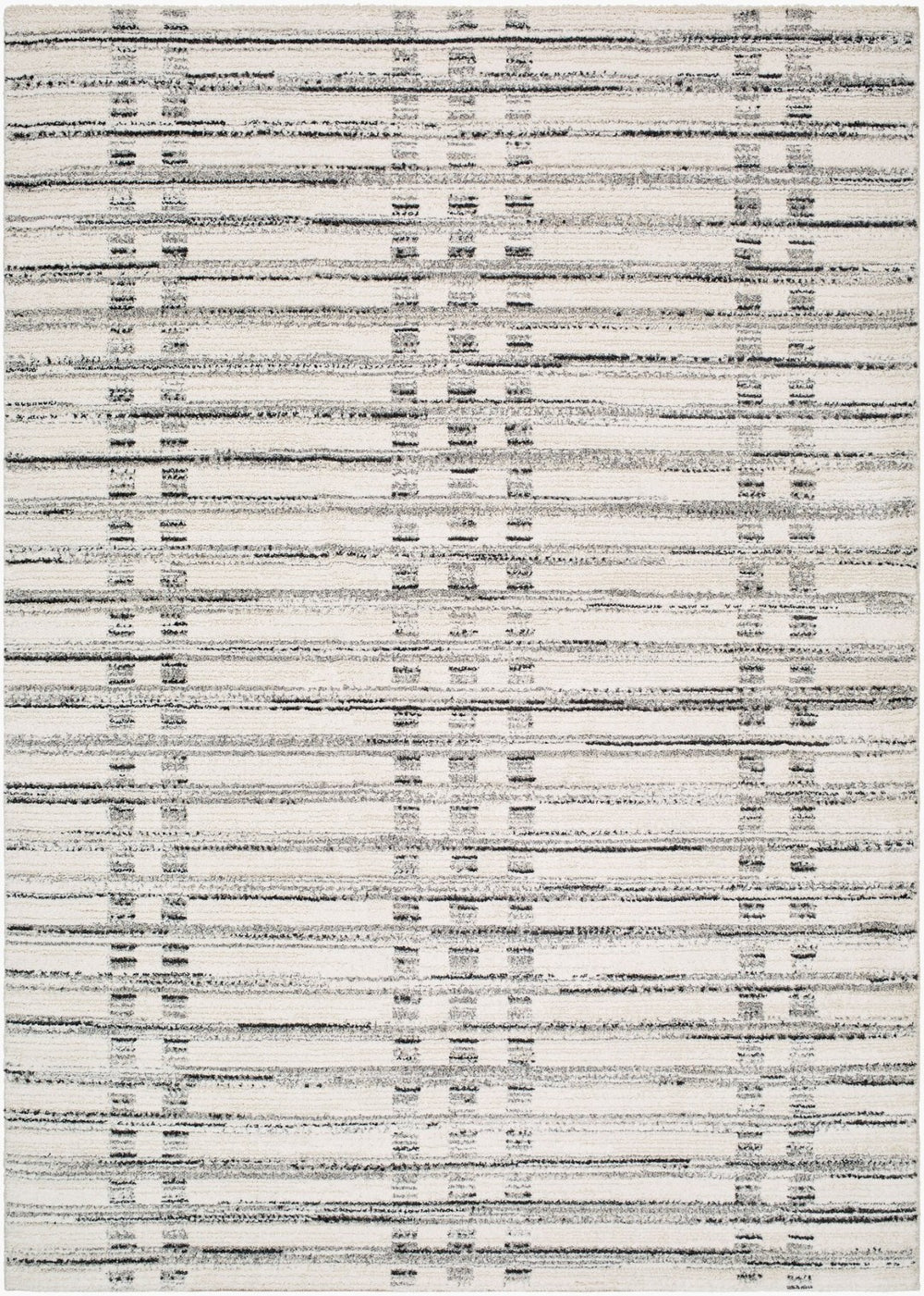 Livabliss Gavic High Pile Turkish Woven Polypropylene Area Rug for Entryways and Bedside White, Light Sl 5'3" x 7'3" GVC2324-5373