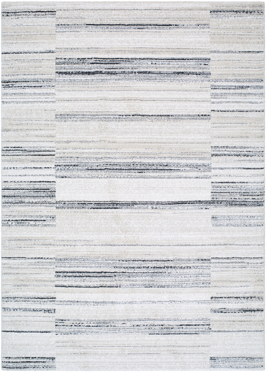 Gavic GVC-2325 8'10" x 12' Machine Woven Rug GVC2325-912  White, Light Beige, Light Slate, Cream, Black Surya