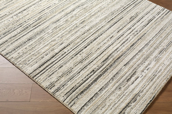 Livabliss Gavic Plush High Pile Accent Rug Soft Blended Fiber for Entryway or Bedside White, Light Sl 6'7" x 9'6" GVC2326-6796