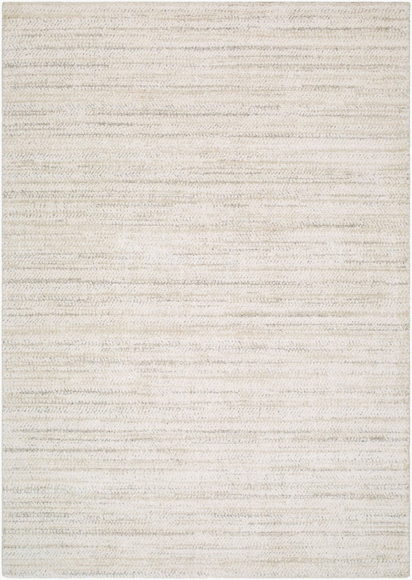 Livabliss Gavic High Pile Accent Rug Soft Polypropylene Blend for Entryway or Bedside White, Light Be 2' x 2'11" GVC2327-23