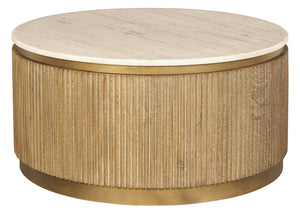 Hekman Accents Round Coffee Table Tambour Base 28708 Hekman Furniture