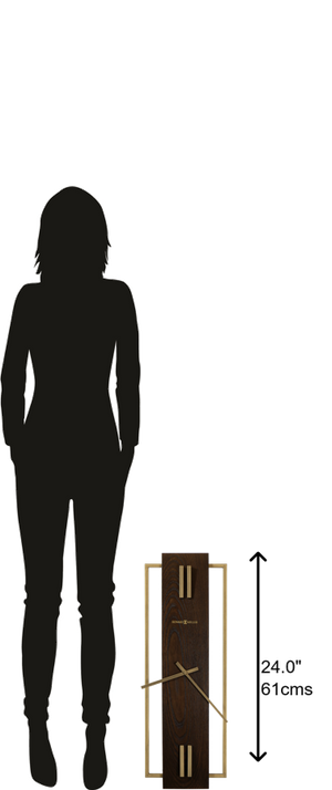 Hekman Furniture 625741 Harwood Ii Wall Clock - Oversized Elegance With Satin Espresso Finish And Brass Details  Harwood Ii Wall Clock 625741