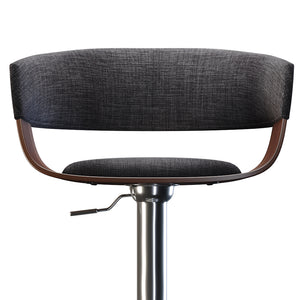 English Elm Lowell Adjustable Swivel Bar Stool - Modern Charcoal Grey, Comfort & Style For Any Space B136P158832