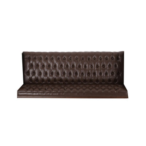 English Elm Christopher Knight Home® - 3 Seater Sofa - Contemporary Mid-Century Design With Button-Tufted Comfort, Dark Brown Pu Upholstery 72144.00ADBRN_72144.00BDBRN