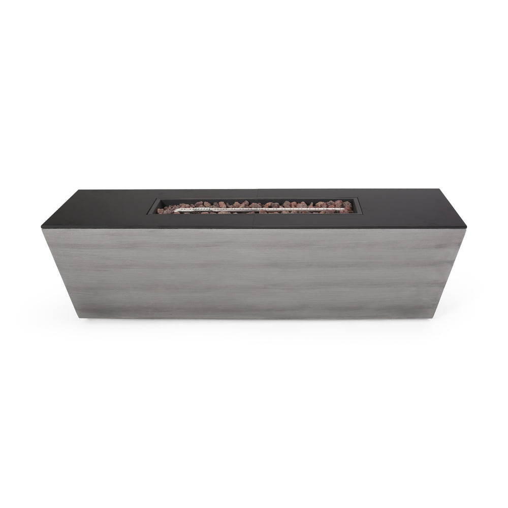 English Elm 56" Outdoor Mgo Fire Pit Table with Ceramic Top and 50000 Btu Propane Burner 67013.00-50K