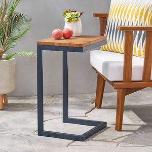 English Elm Christopher Knight Home® - Accent Table - Rustic Antique Fir Wood Design With Sturdy Iron Frame For Versatile Home Use 58970.00M