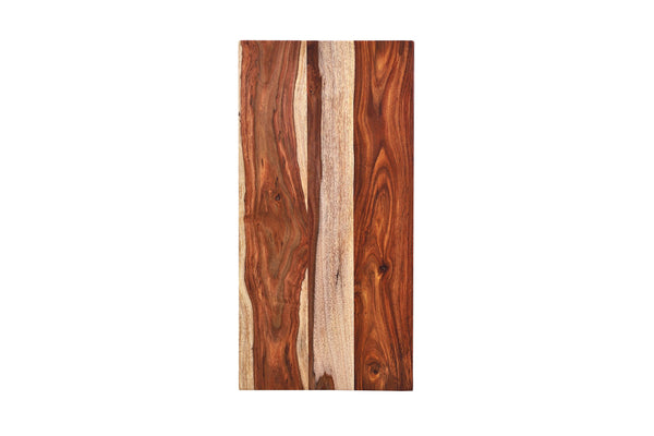 Porter Designs Kalispell Solid Sheesham Wood End Table - Artisan Crafted, Timeless Elegance & Style Natural Wood 05-196-26-2419