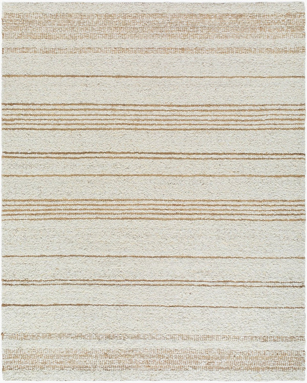 Livabliss Genevive Handwoven Jute Wool Flatweave Accent Rug for Entryways and High Traffic Spaces Ivory, Sandston 9' x 12' GVV2300-912