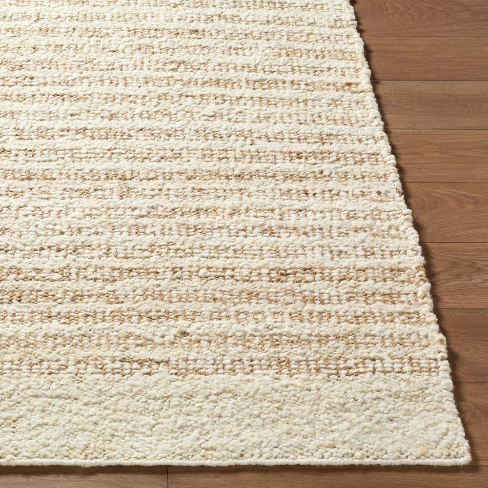 Livabliss Genevive Handwoven Wool Jute Flatweave Rug for Entryways and Bohemian Spaces Ivory, Sandston 2' x 3' GVV2301-23