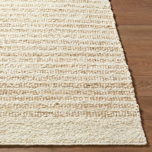 Livabliss Genevive Handwoven Wool Jute Flatweave Rug for Entryways and Bohemian Spaces Ivory, Sandston 2' x 3' GVV2301-23