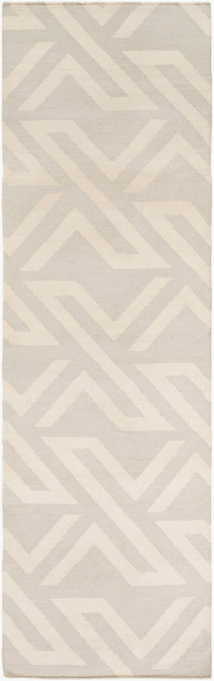 Surya Galvany 2'6" X 8' Handmade Viscose & Cotton Rug - Modern Decor, Durable, Charming, Spot Clean Only Ivory Viscose,Cotton Gvy3014-268