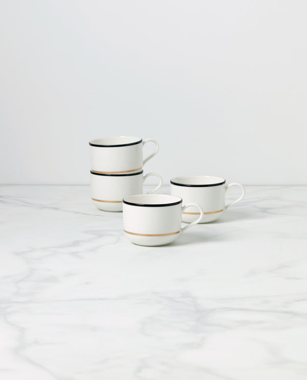 Lenox Kate Spade Make It Pop Mug, Set of 4 White, WHITE PORCELAIN 894623