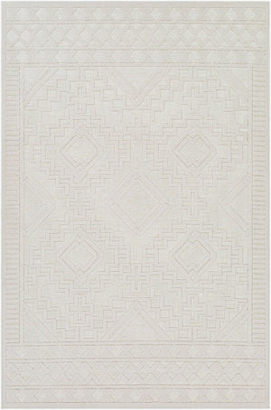 Livabliss Greenwich Bohemian Global Machine Woven Polypropylene Rug for Entryways and Small Spaces Beige 6'5" x 9' GWC2303-679