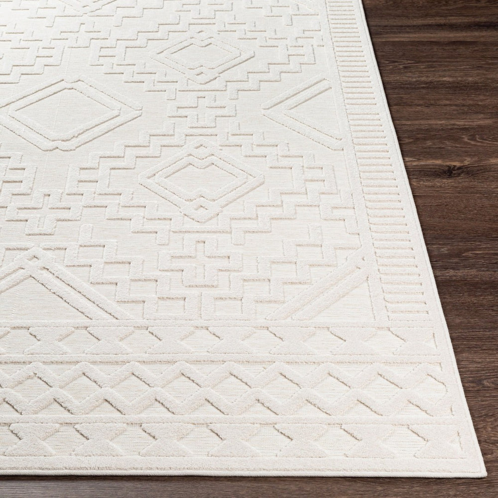 Livabliss Greenwich Bohemian Global Machine Woven Polypropylene Rug for Entryways and Small Spaces Beige 6'5" x 9' GWC2303-679