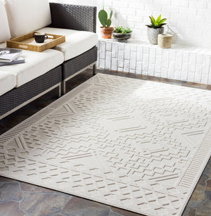 Livabliss Greenwich Bohemian Global Machine Woven Polypropylene Rug for Entryways and Small Spaces Beige 6'5" x 9' GWC2303-679