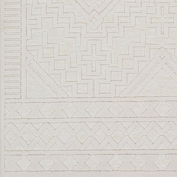 Livabliss Greenwich Bohemian Global Machine Woven Polypropylene Rug for Entryways and Small Spaces Beige 6'5" x 9' GWC2303-679